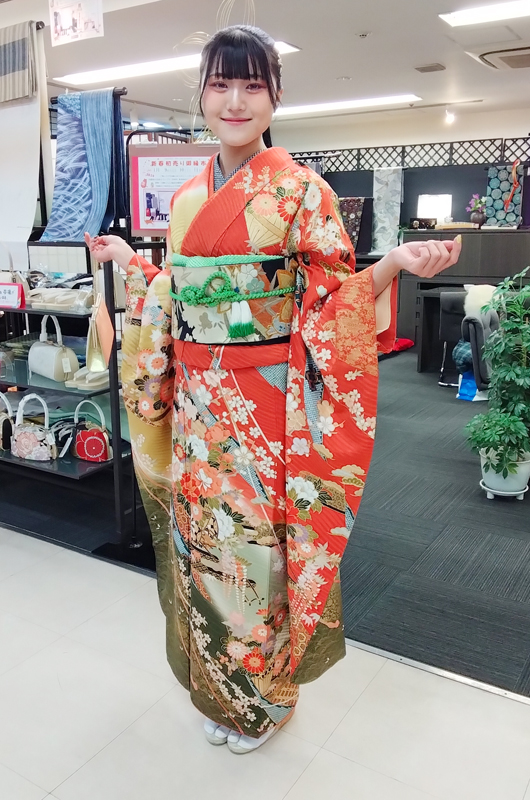 成人式 振袖 着付け 着物屋 花淞さらい 東郷町 日進市